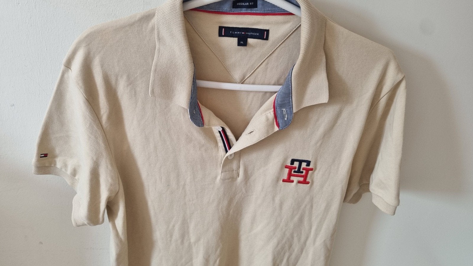 Tommy T. shirt XL, Kleding | Heren, Beige, Tommy Hilfiger, Maat 56/58 (XL), Ophalen of Verzenden