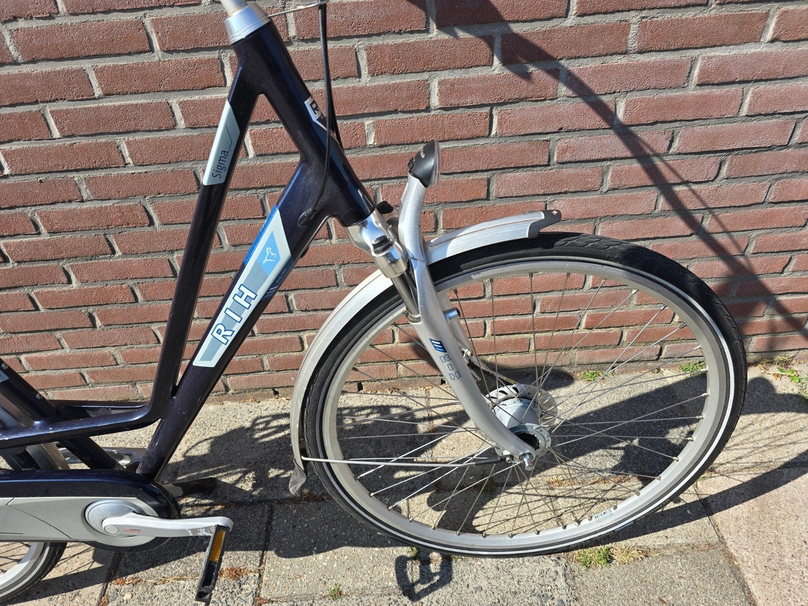 RIH Damesfiets 59cm, 8 versnellingen, z.g.a.n., Versnellingen, 56 cm of meer, Zo goed als nieuw, Ophalen
