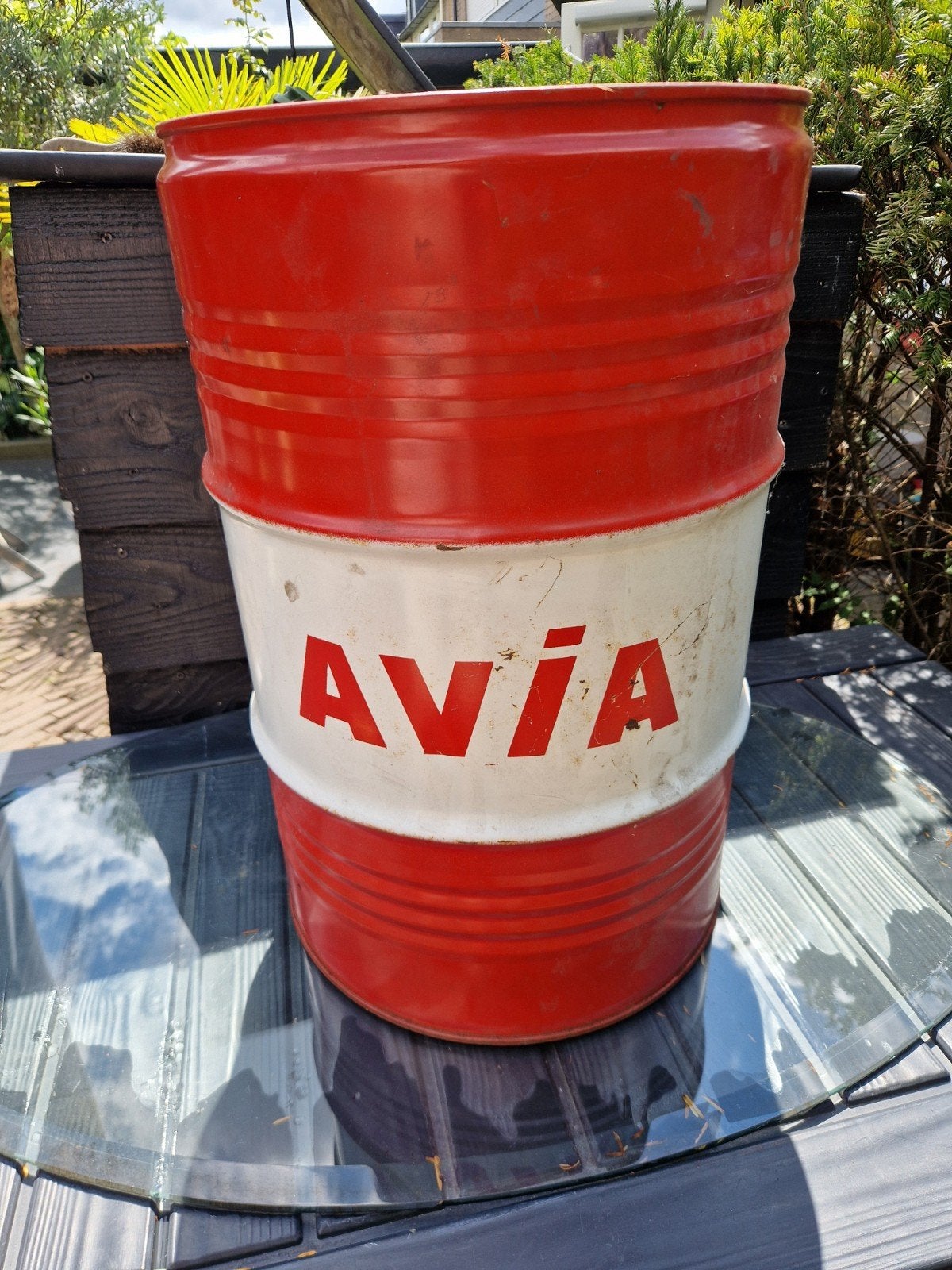 Vintage Avia olievat - Decoratief object, Ophalen