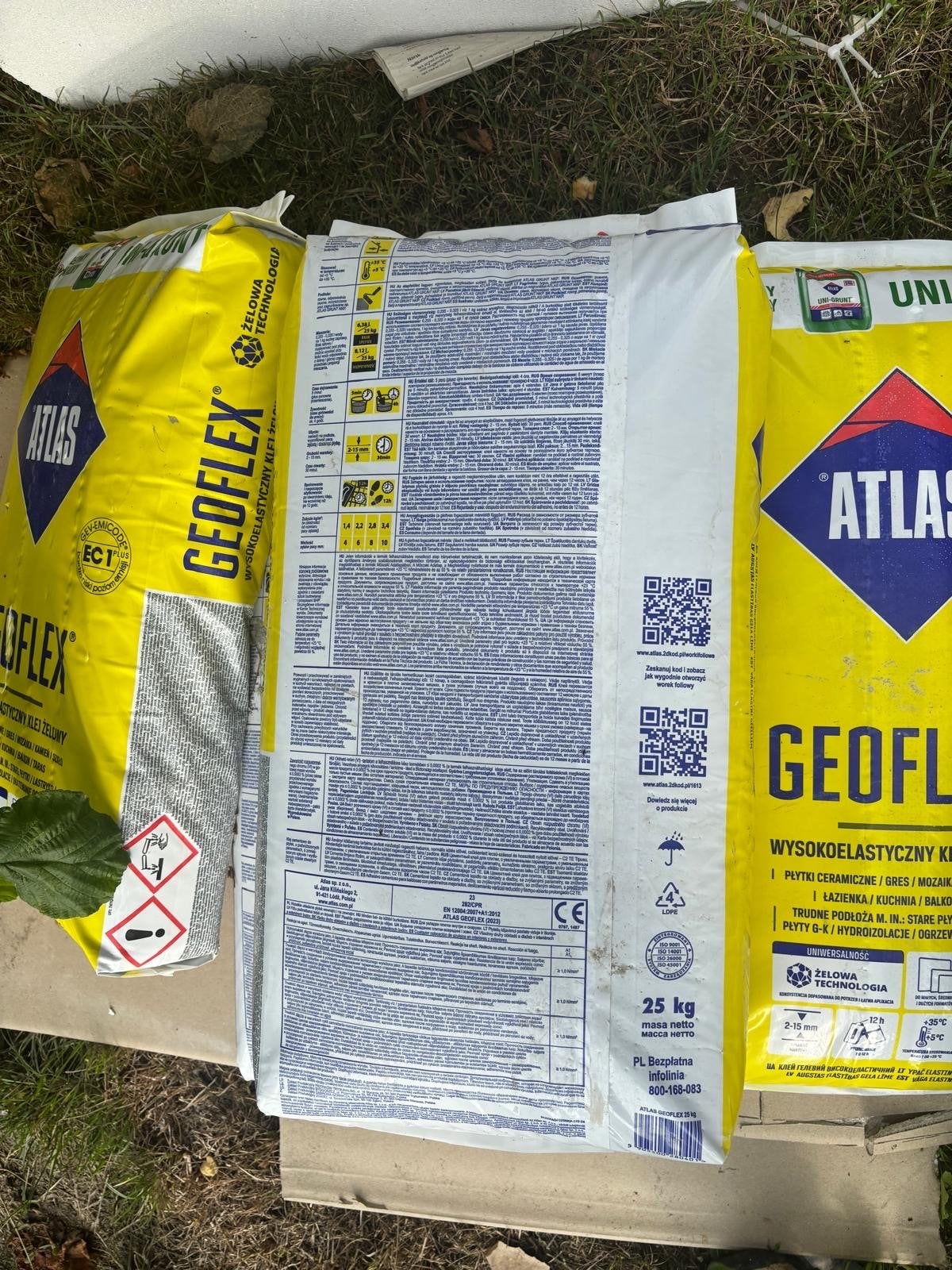 Atlas Geoflex Zeer Flexibele Tegellijm 25 KG  t.e.a.b., Ophalen, Overige typen, Nieuw, Minder dan 20 cm
