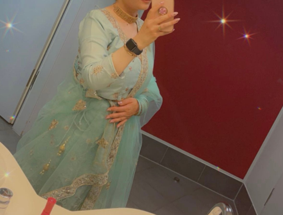 Elegante Indiase/Pakistaanse jurk - Maat M, Kleding | Dames, Maat 38/40 (M), Overige typen, Overige kleuren, Ophalen of Verzenden