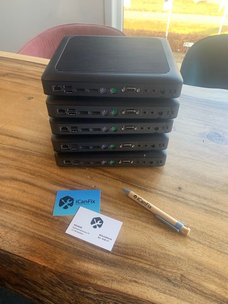 5x HP Thinclient t620, Computers en Software, Desktop Pc's, Gebruikt, Hp, ., Minder dan 2 Ghz