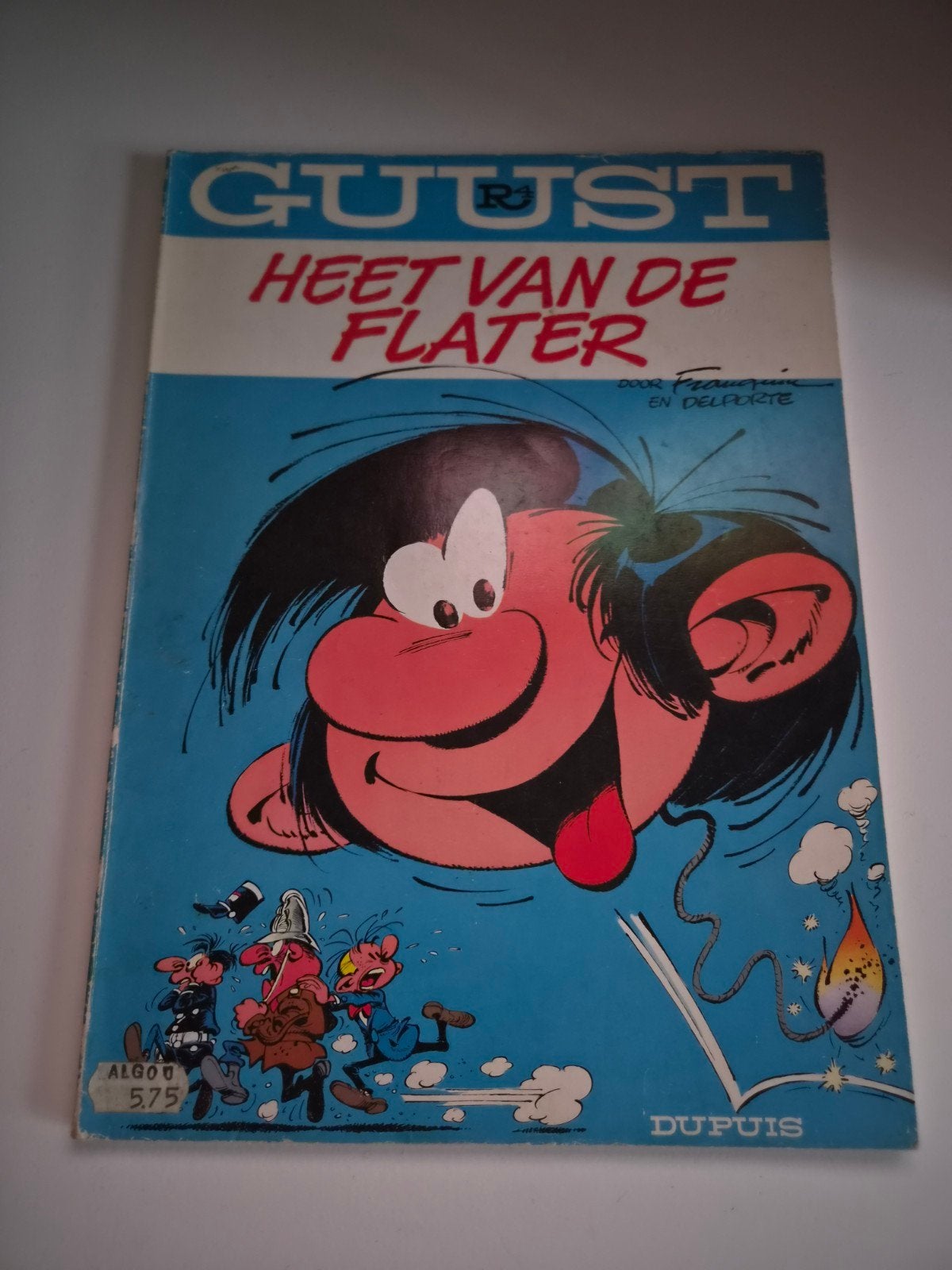 Guust Flater - Heet van de Flater - Stripboek, Eén stripboek, Ophalen of Verzenden, Gelezen, Franquin en Delporte