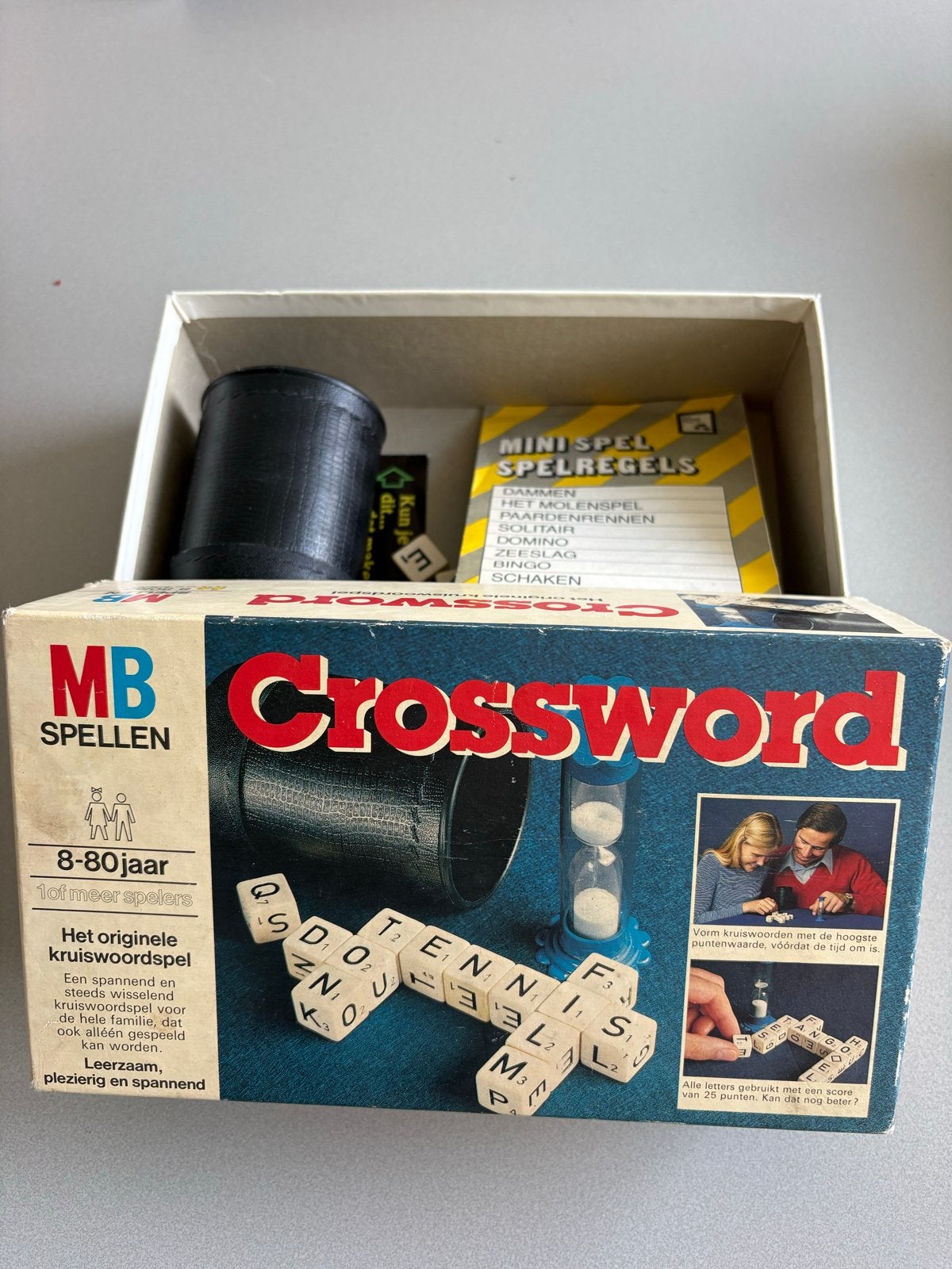 MB Spellen Crossword - Het originele kruiswoordspel, Een of twee spelers, Ophalen of Verzenden, Gebruikt
