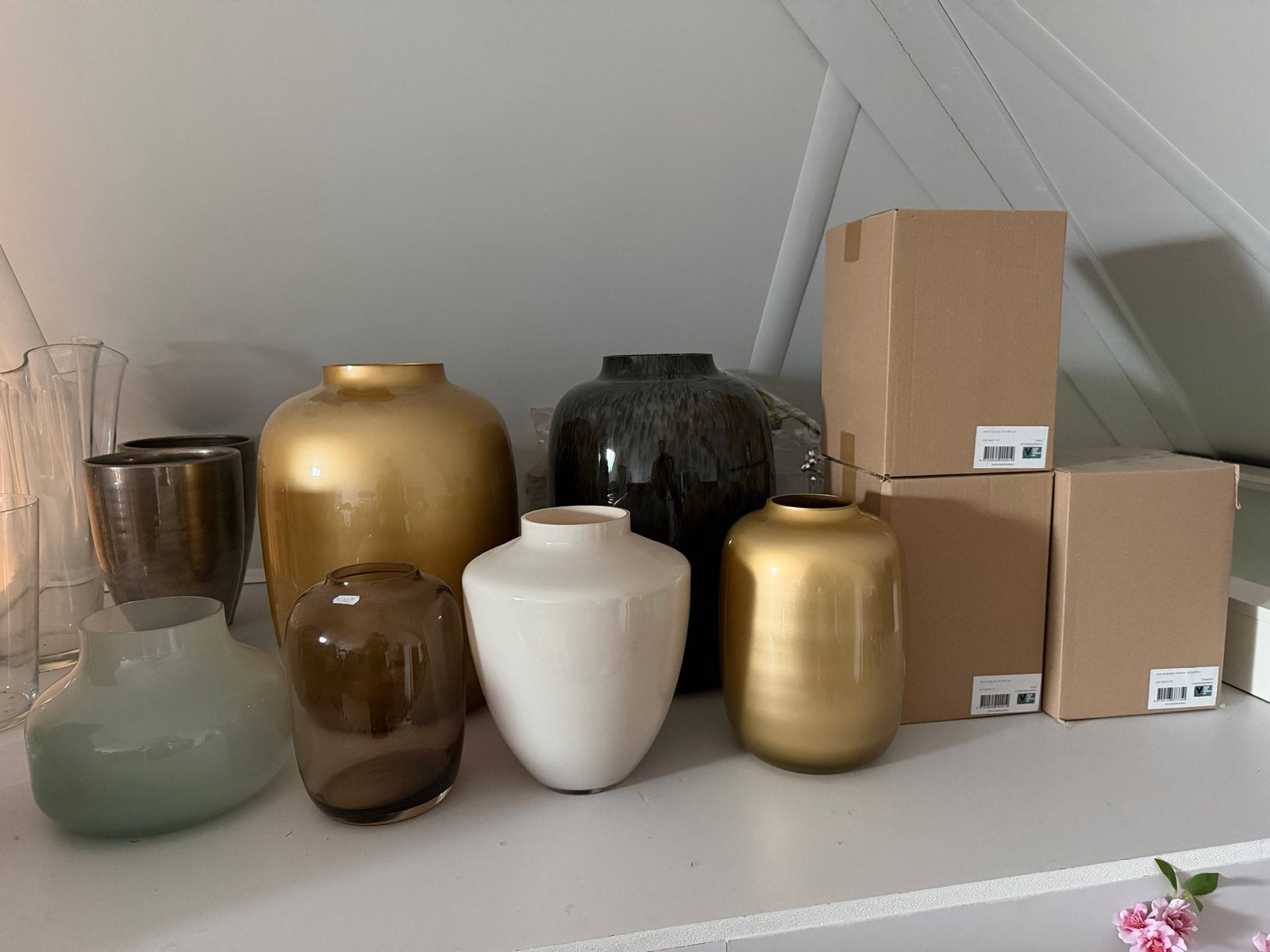 Bulk Vazen van VTW - Diverse Maten en Kleuren, Ophalen, Nieuw, Meerkleurig, Glas