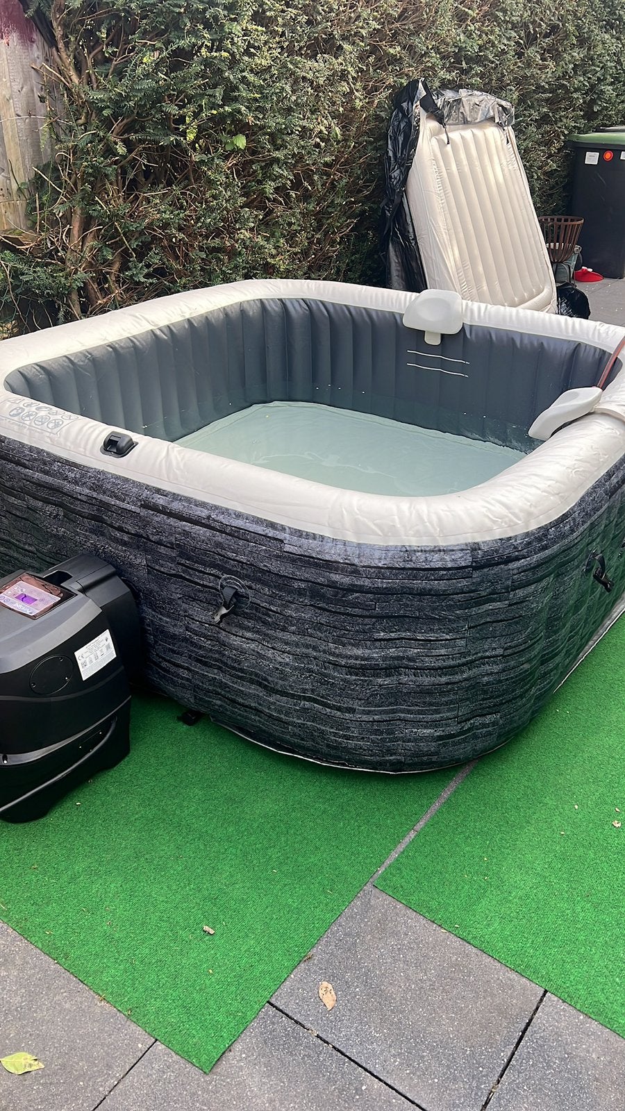 Opblaasbare jacuzzi, Ophalen, Minder dan 80 cm, Overige typen, Vierkant