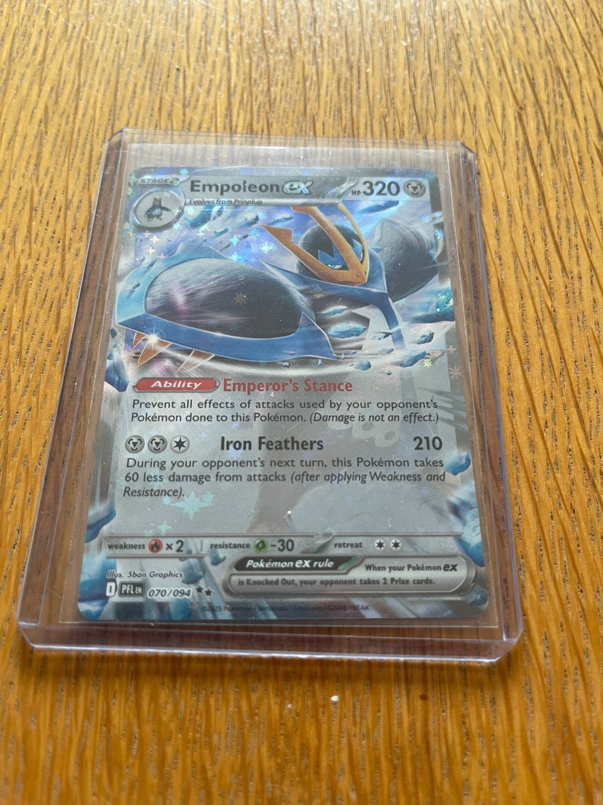 Pokémon Empoleon ex 070/094 – Phantasmal Flames – Holo, Ophalen of Verzenden, Zo goed als nieuw
