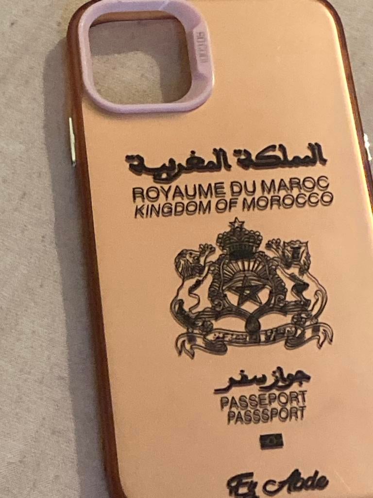 Marokko Paspoort Telefoonhoesje - Uniek Design, Ophalen of Verzenden, Nieuw, Hoesje of Tasje