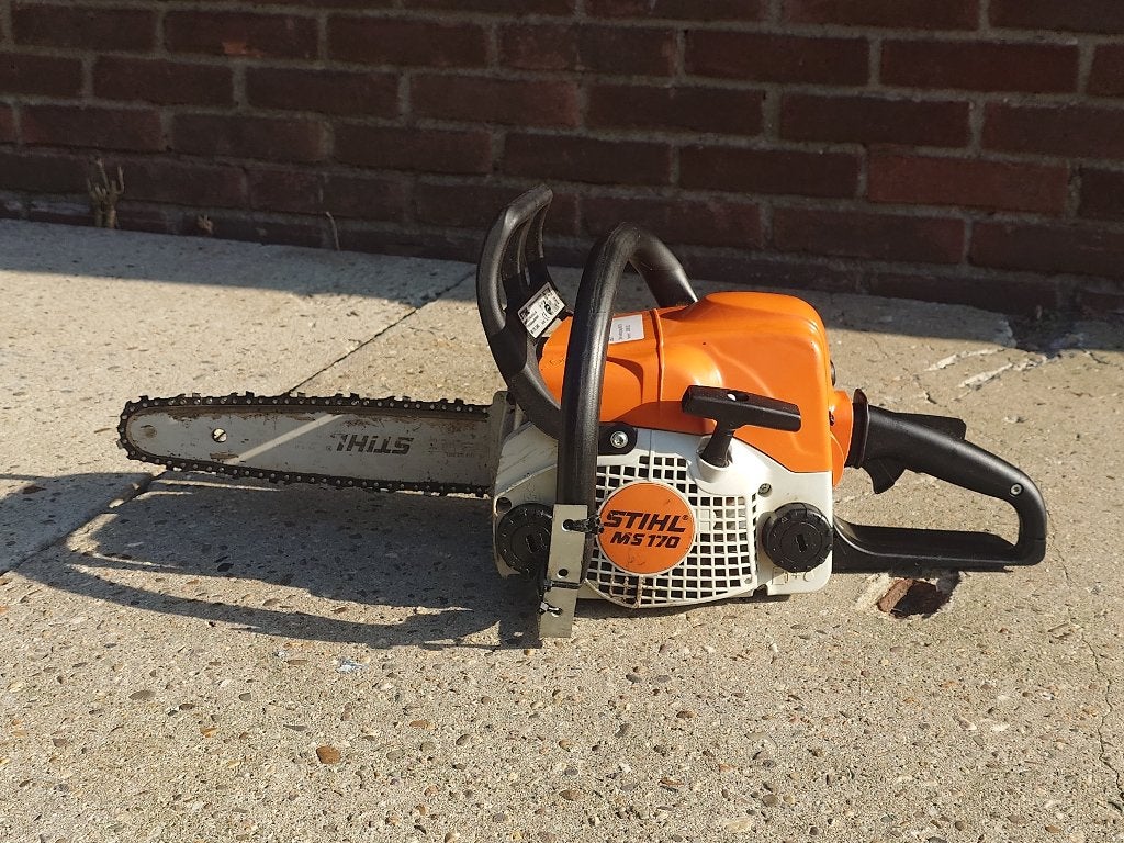 Stihl MS170 Kettingzaag, Ophalen, Stihl, Gebruikt, https://support.stihl.com/nl-NL/per-e-mail/