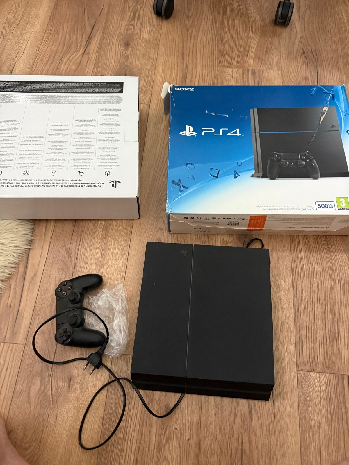 Sony PlayStation 4 (PS4) 500GB met controller en doos, Spelcomputers en Games, Spelcomputers | Sony PlayStation 4, Ophalen, Met 1 controller