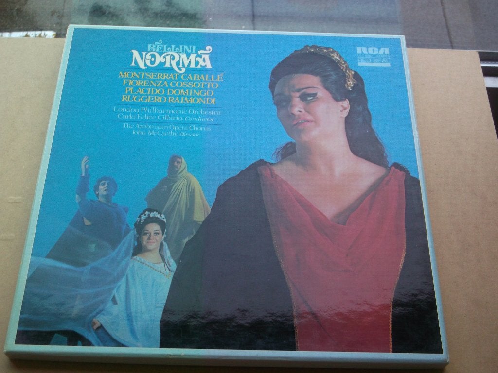 Bellini~Norma~London Phil. Harm.~Carlo Felice Cillario, Opera of Operette, Ophalen of Verzenden, Zo goed als nieuw, 12 inch