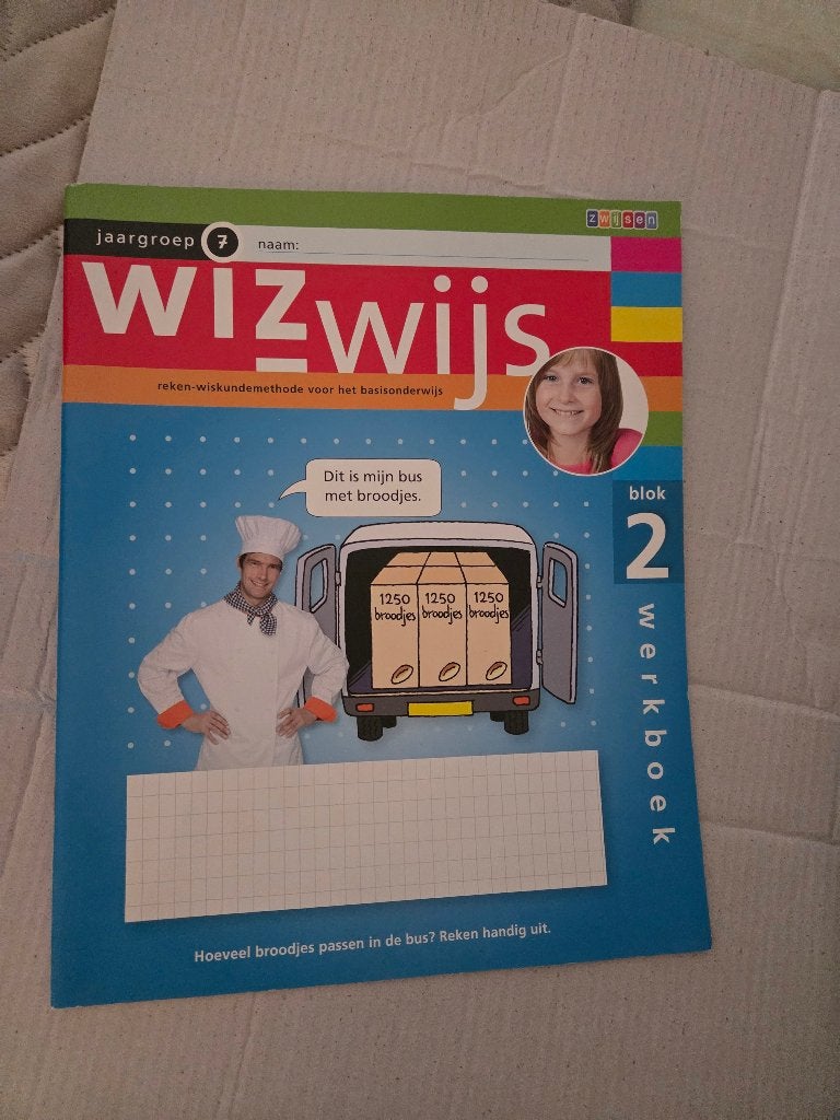 Wizwijs Reken-wiskundemethode Werkboek Jaargroep 7, Boeken, Non-fictie, Ophalen of Verzenden, Onbekend, Gelezen