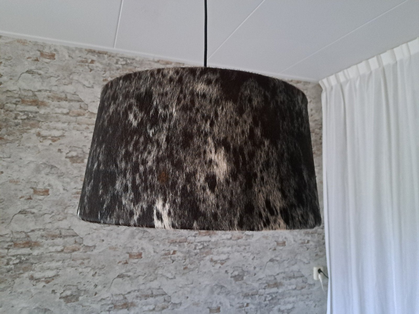 Lampenkap van echte  koeienhuid 50 cm, Ophalen