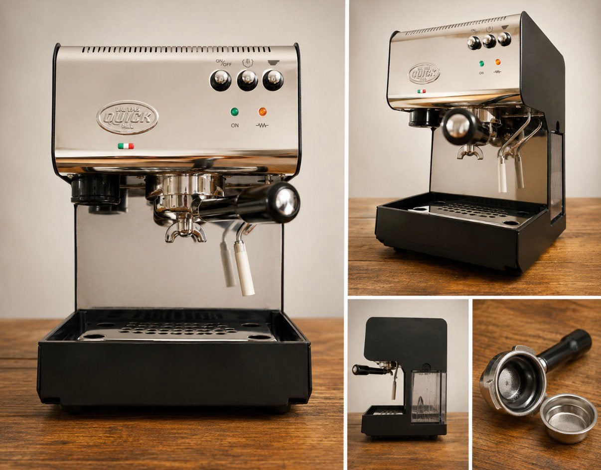 Espresso apparaat Quick Mill - 2820, Afneembaar waterreservoir, Gebruikt, Espresso apparaat, Gemalen koffie