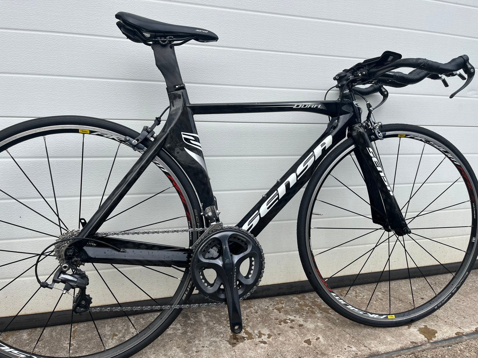 Sensa dura triatlon racefiets - ultegra - carbon, Aluminium, 49 tot 53 cm, Zo goed als nieuw, Meer dan 20 versnellingen