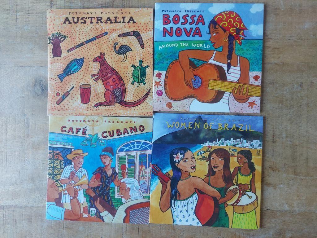4 CD Putumayo Presents 4 cd's voor totaal 6,00 (wallet), Ophalen of Verzenden, Gebruikt