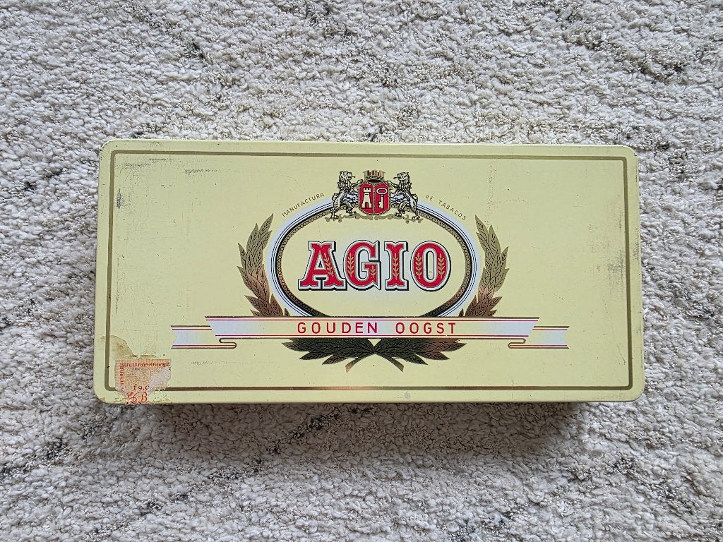 Agio sigaren blik, Ophalen of Verzenden, Gebruikt, Overige