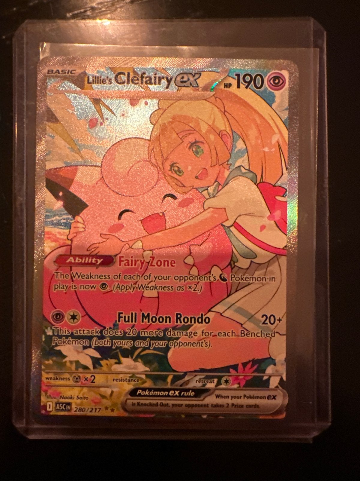 (ALLEEN OPHALEN) Lillie's Clefairy EX 190 HP Pokémon Kaart, Hobby en Vrije tijd, Verzamelkaartspellen | Pokémon, Ophalen of Verzenden