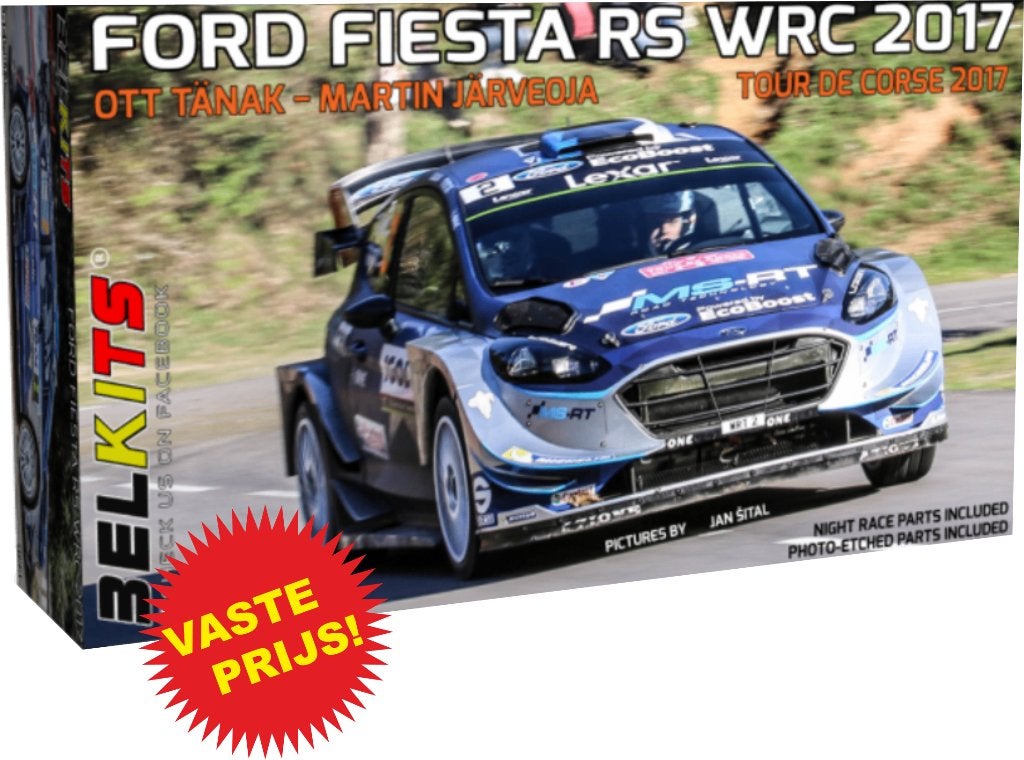 Ford Fiesta RS WRC 2017 (Belkits 013) 1/24, Ophalen of Verzenden, Nieuw, Groter dan 1:32, Auto