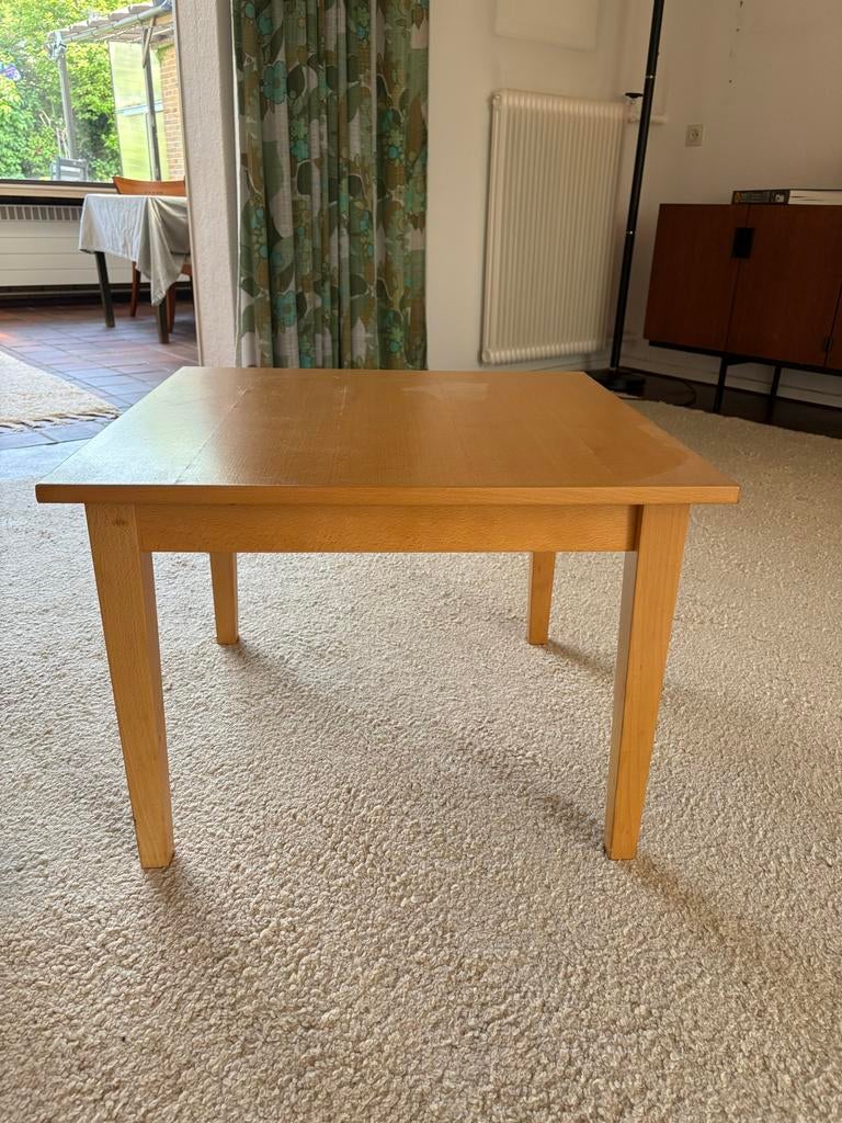 Houten bijzettafel/salontafel, Gebruikt, Vierkant, 55 tot 75 cm, Hout
