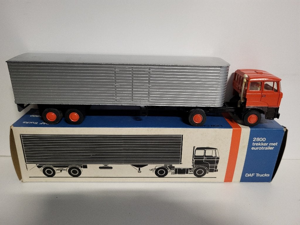Lion Car  no58  DAF 2800 1ste generatie, Verzenden, Zo goed als nieuw, Bus of Vrachtwagen, Lion Toys