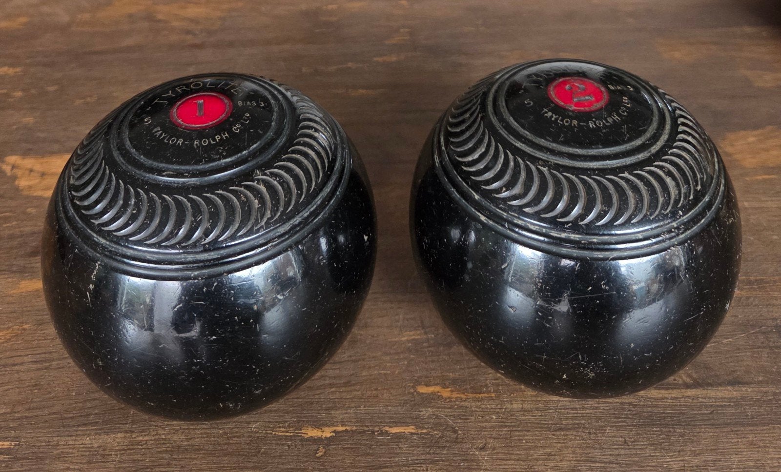 Vintage Taylor-Rolph Tyrolite Lawn Bowls / Koersballen 1961, Ophalen of Verzenden, Bal