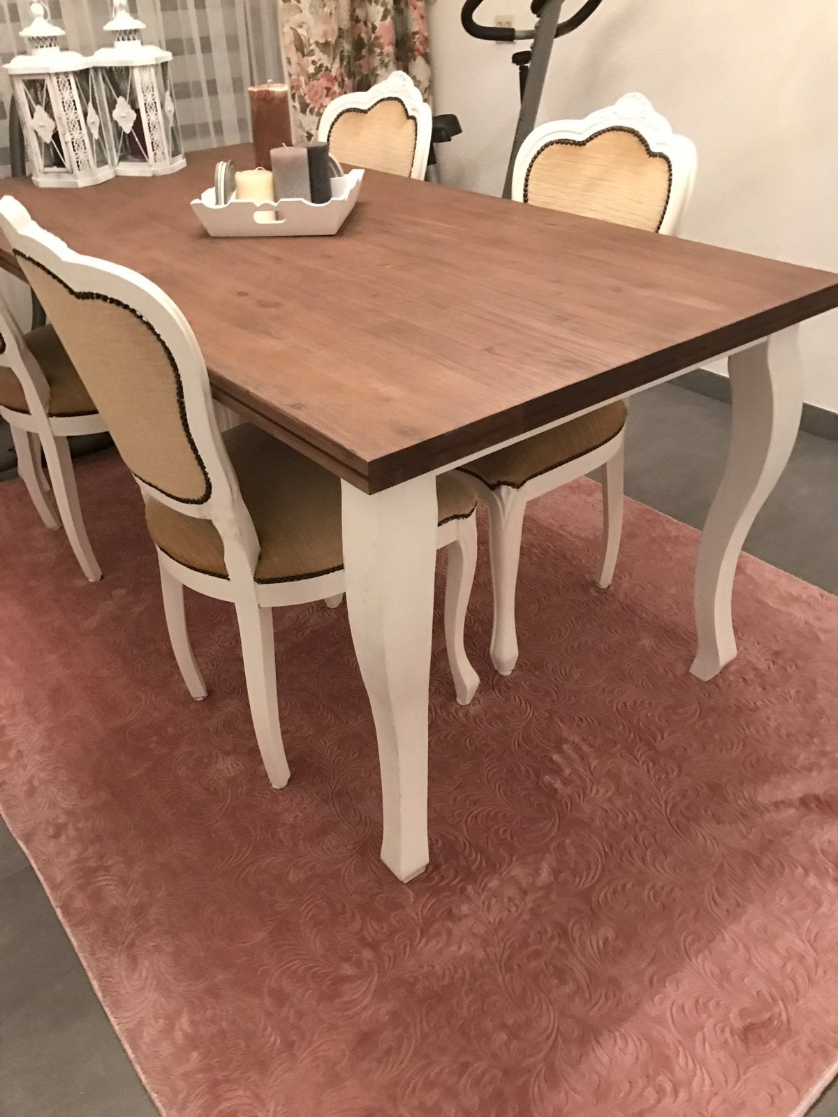 Houten eettafel,kromme voeten,landelijk, Ophalen, Rechthoekig, 200 cm of meer, 50 tot 100 cm