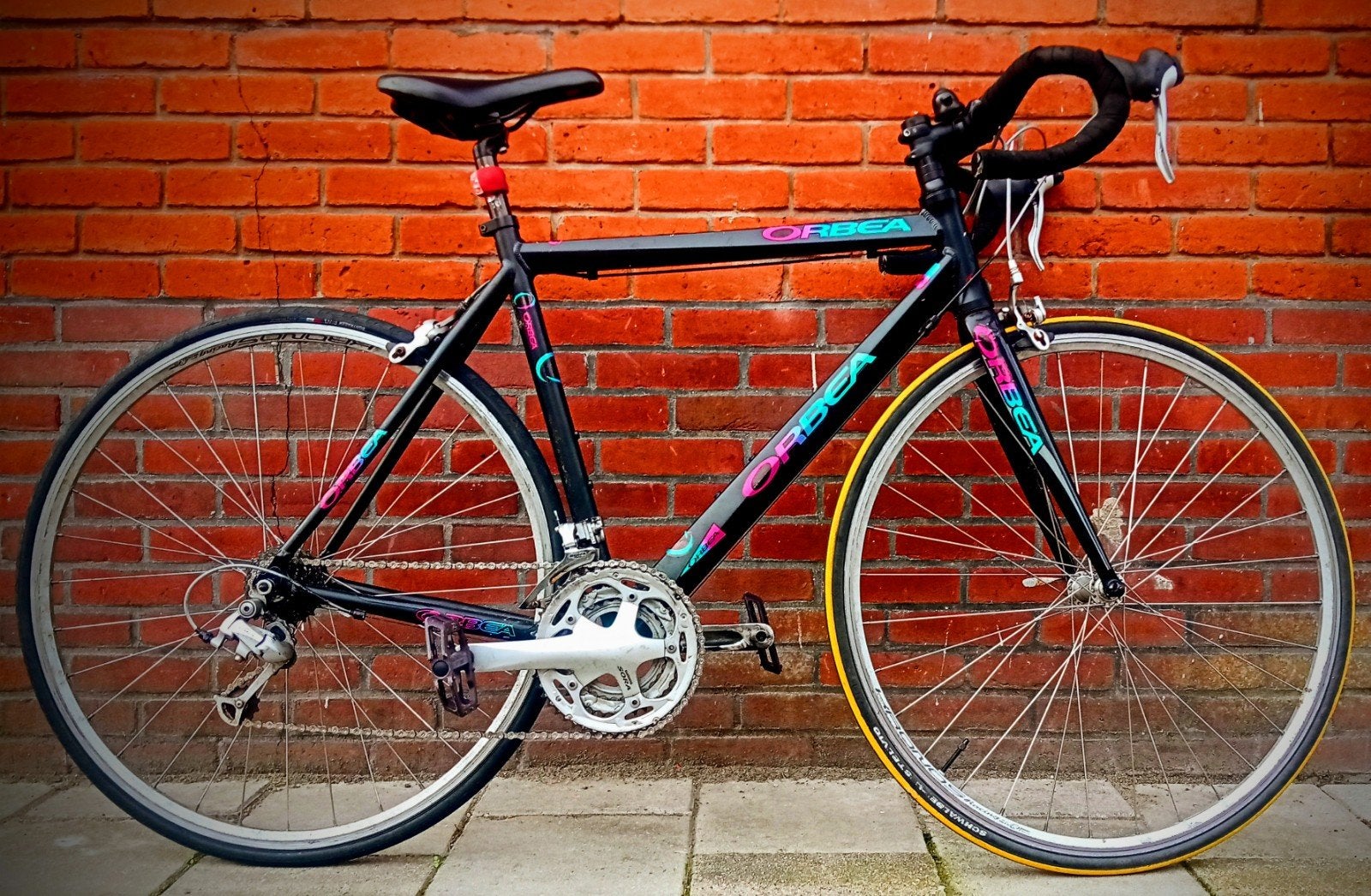 Orbea racefiets 56 cm, Shimano Sora, 27 versnellingen, Gebruikt, Velgrem, Aluminium, Meer dan 20 versnellingen