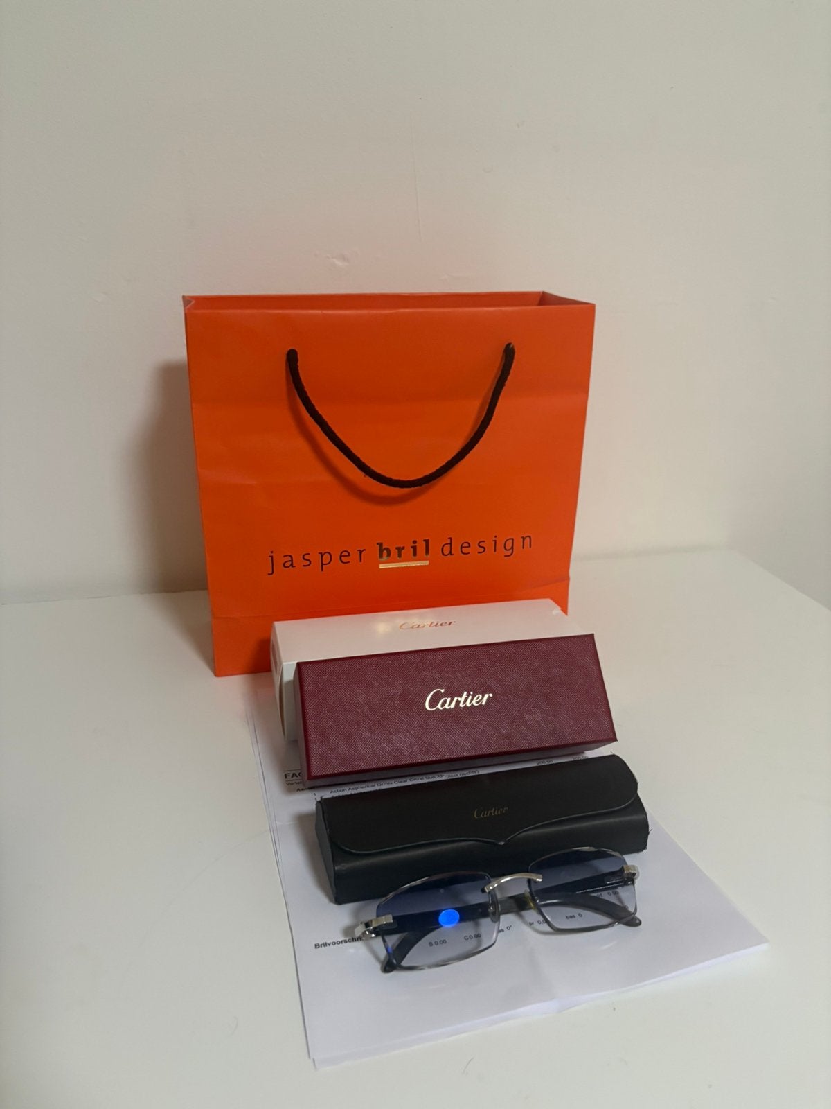Originele Cartier Buffalo Horn Bril/Zonnebril + Bon, Overige merken, Ophalen of Verzenden, Zo goed als nieuw, Bril