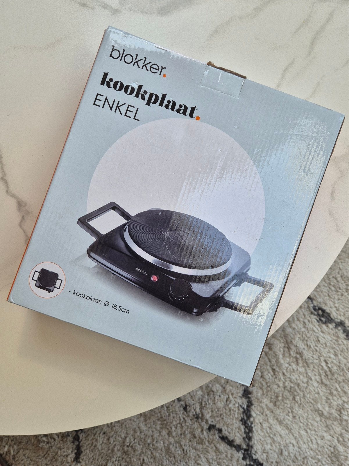 Kookplaat enkel (nieuw in doos), Ophalen, Nieuw, 3 kookzones of minder, Vrijstaand