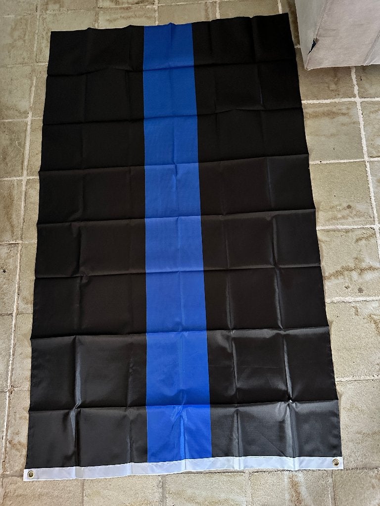 Blauw zwart vlag, nieuw, 150 cm h x 90 cm b, Diversen, Ophalen of Verzenden, Nieuw