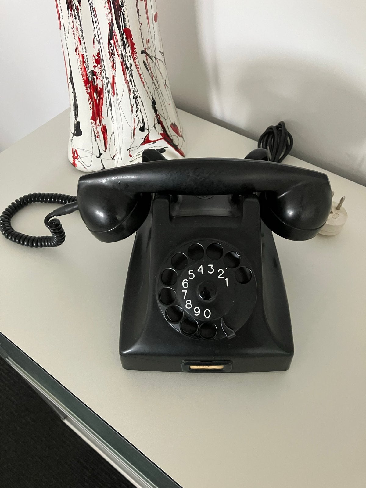 Vintage PTT Draaischijf Telefoon - Zwart, Ophalen of Verzenden