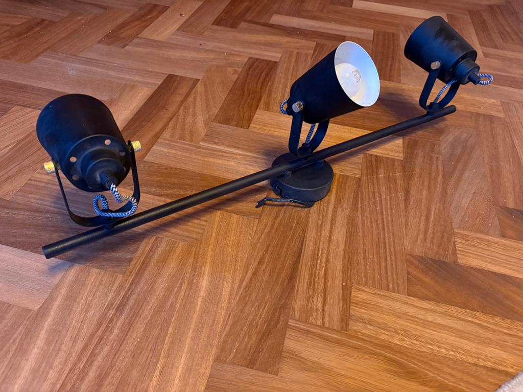 Plafondlamp met 3 spots, Huis en Inrichting, Ophalen of Verzenden