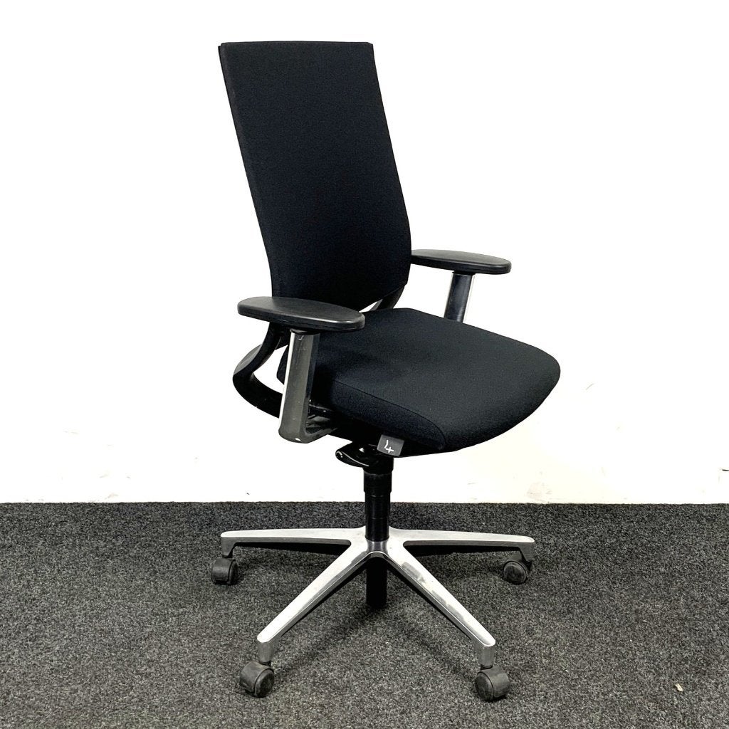Refurbished Klöber Bureaustoel Nieuw Gestoffeerd 24575, Huis en Inrichting, Bureaustoelen, Ophalen, Gebruikt, Zwart