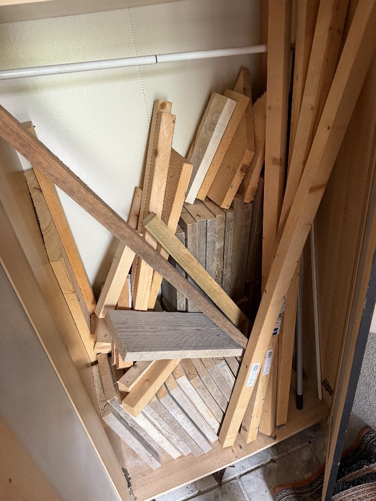 Resthout: steigerhout en vurenbalk, Doe-het-zelf en Verbouw, Hout en Planken, Ophalen, Gebruikt, 25 tot 50 mm, Plank