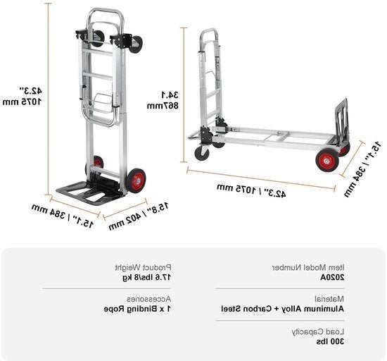 Steekwagen - Steekkar - Traploper - Transportwagen - Draagve, Corvance B.V., Verzenden, Nieuw, Corvancebol@gmail.com