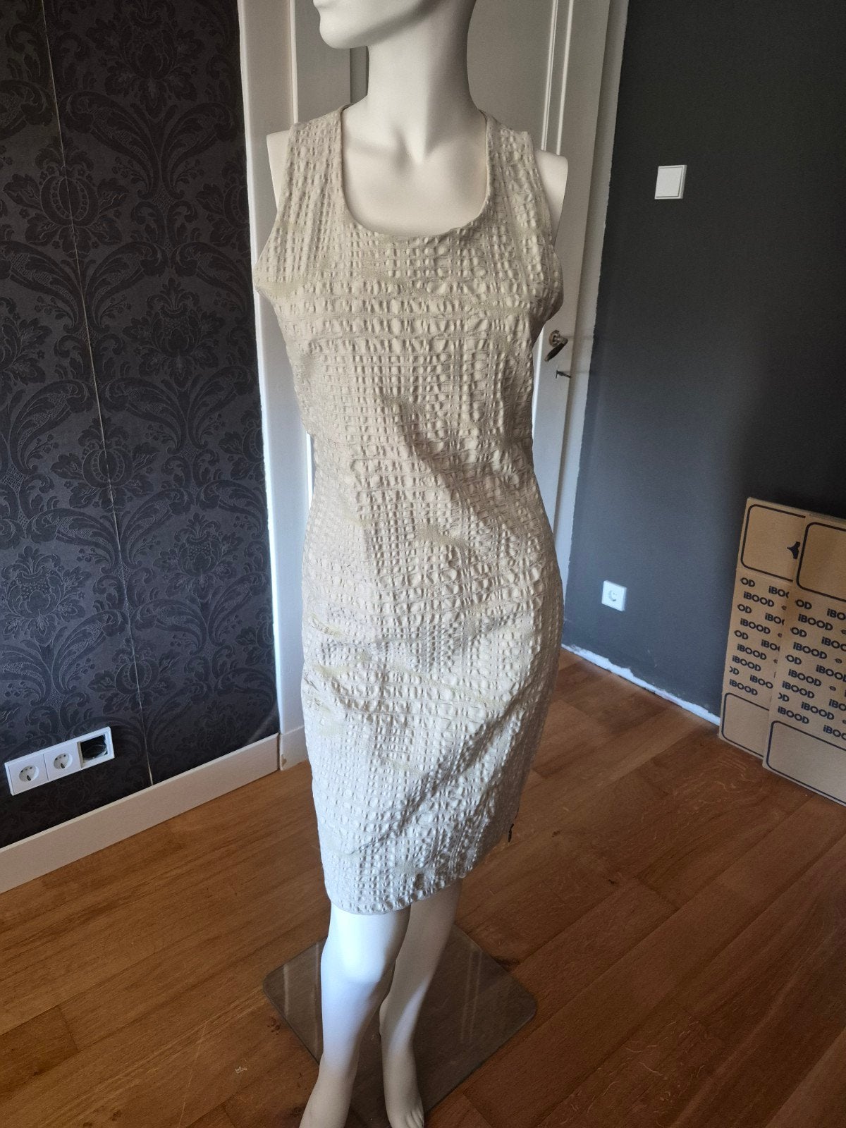 Sarah Pacini Jurk - Nieuw met kaartjes - zandkleur, Verzenden, Nieuw, Beige