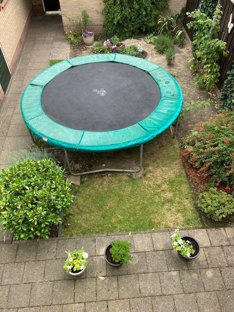 trampoline, Ophalen, Gebruikt