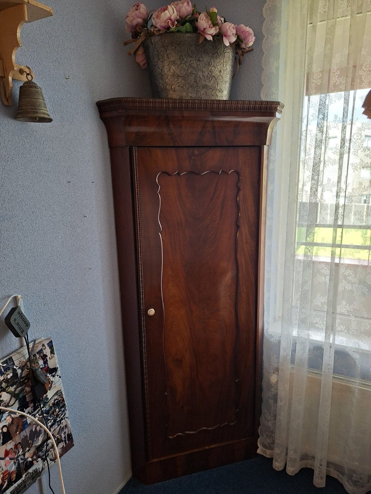 antieke hoekkast - antieke Biedermeier kast, Ophalen