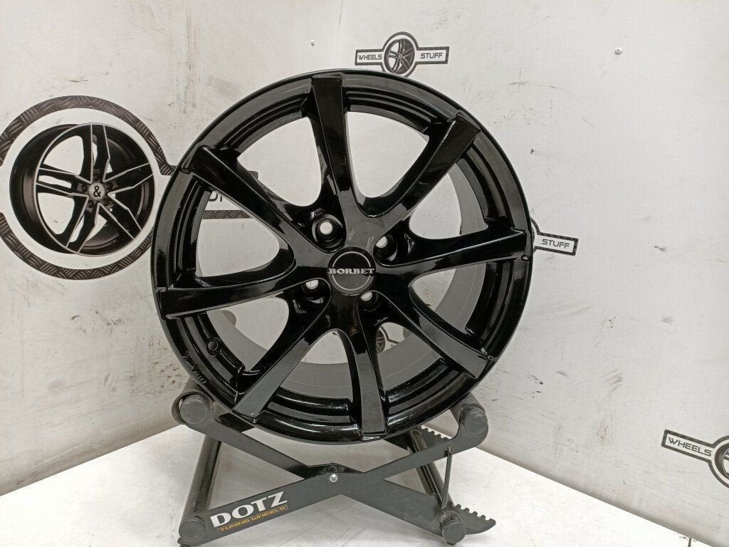 Borbet LV4 zwart lichtmetaal velgen 15"inch 4x100, Auto-onderdelen, Banden en Velgen, Ophalen, Gebruikt, 15 inch, Velg(en)