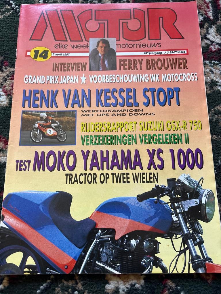 Motor Magazine 14 - 3 april 1987 - Henk van Kessel, Ophalen of Verzenden, Gelezen, Overige typen