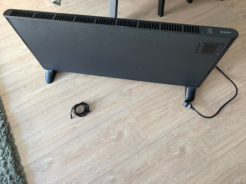 Eurom Alutherm 2500 Wifi zwart 20m2, Ophalen, Overige soorten, Elektrisch, Zo goed als nieuw