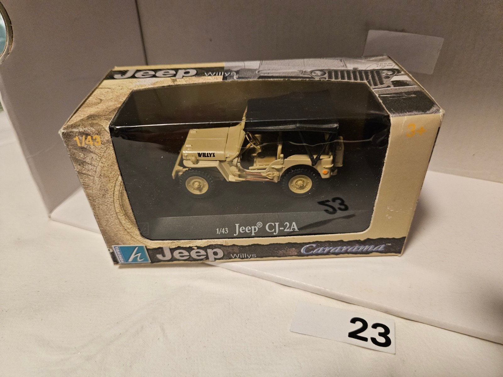 legervoertuigen, willys jeep CJ-2A nr 23, Ophalen of Verzenden, Nieuw, Auto, Overige merken