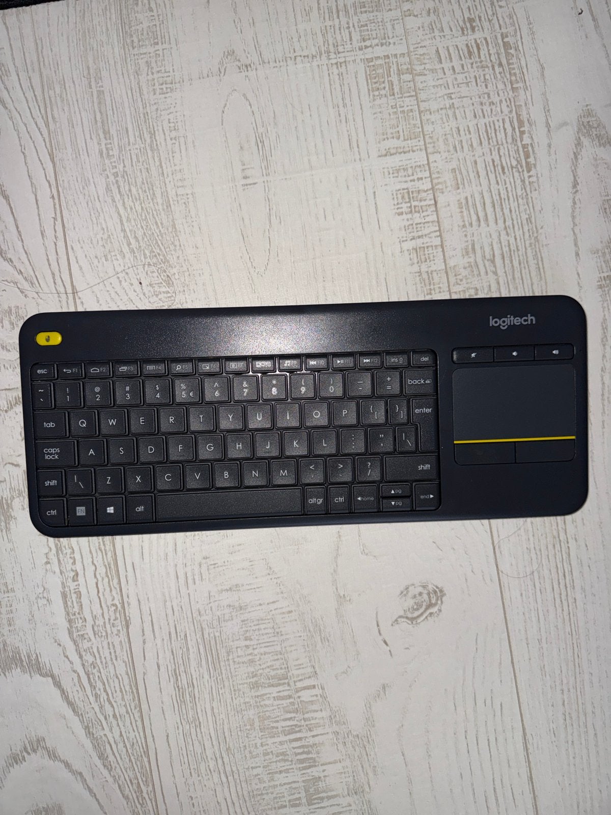 Logitech K400 Plus Draadloos Toetsenbord met Touchpad, Ophalen, Gebruikt, Draadloze ontvanger, Draadloos