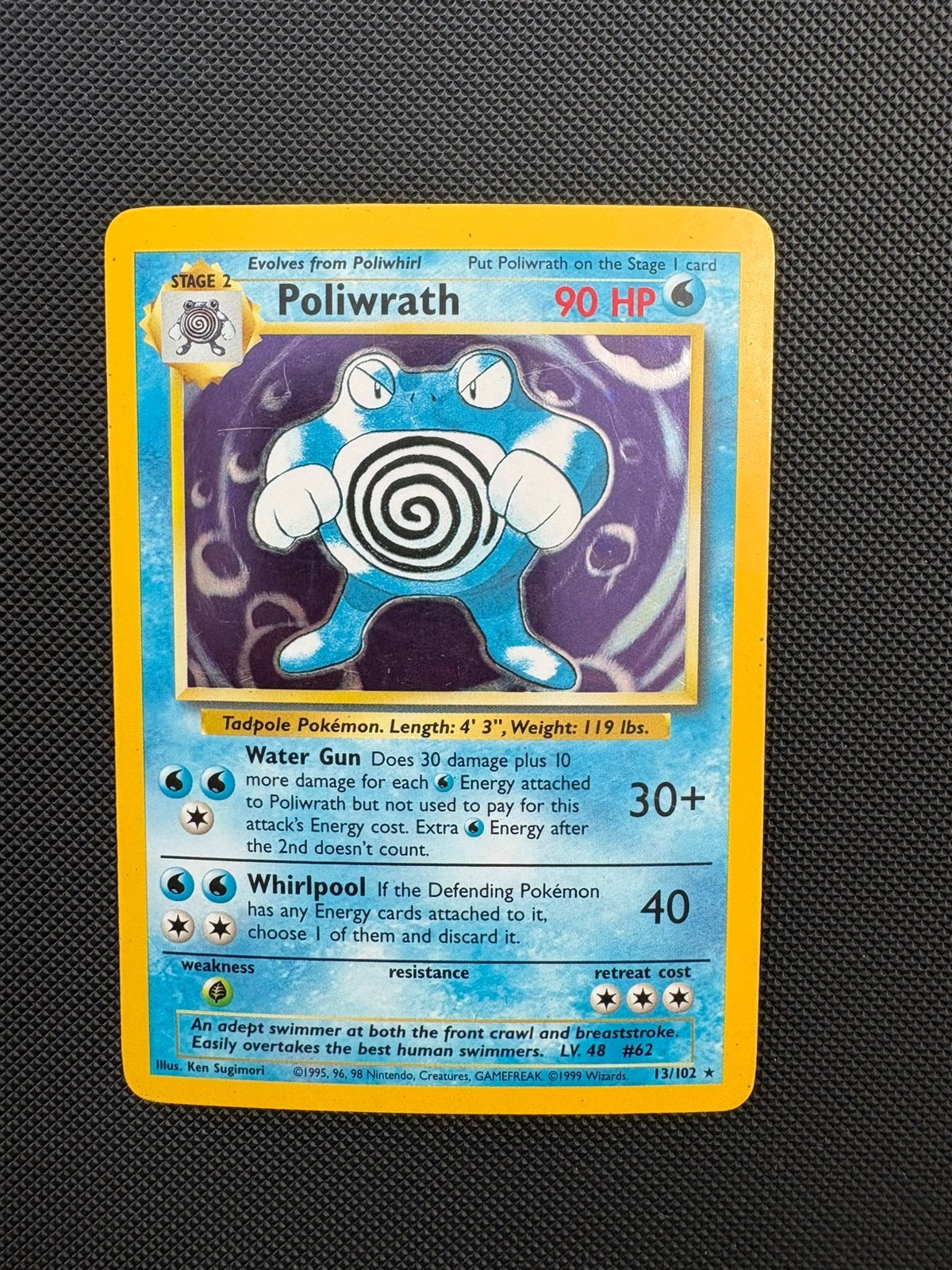 Poliwrath holo 13/102 pokemon base set, Ophalen of Verzenden, Nieuw