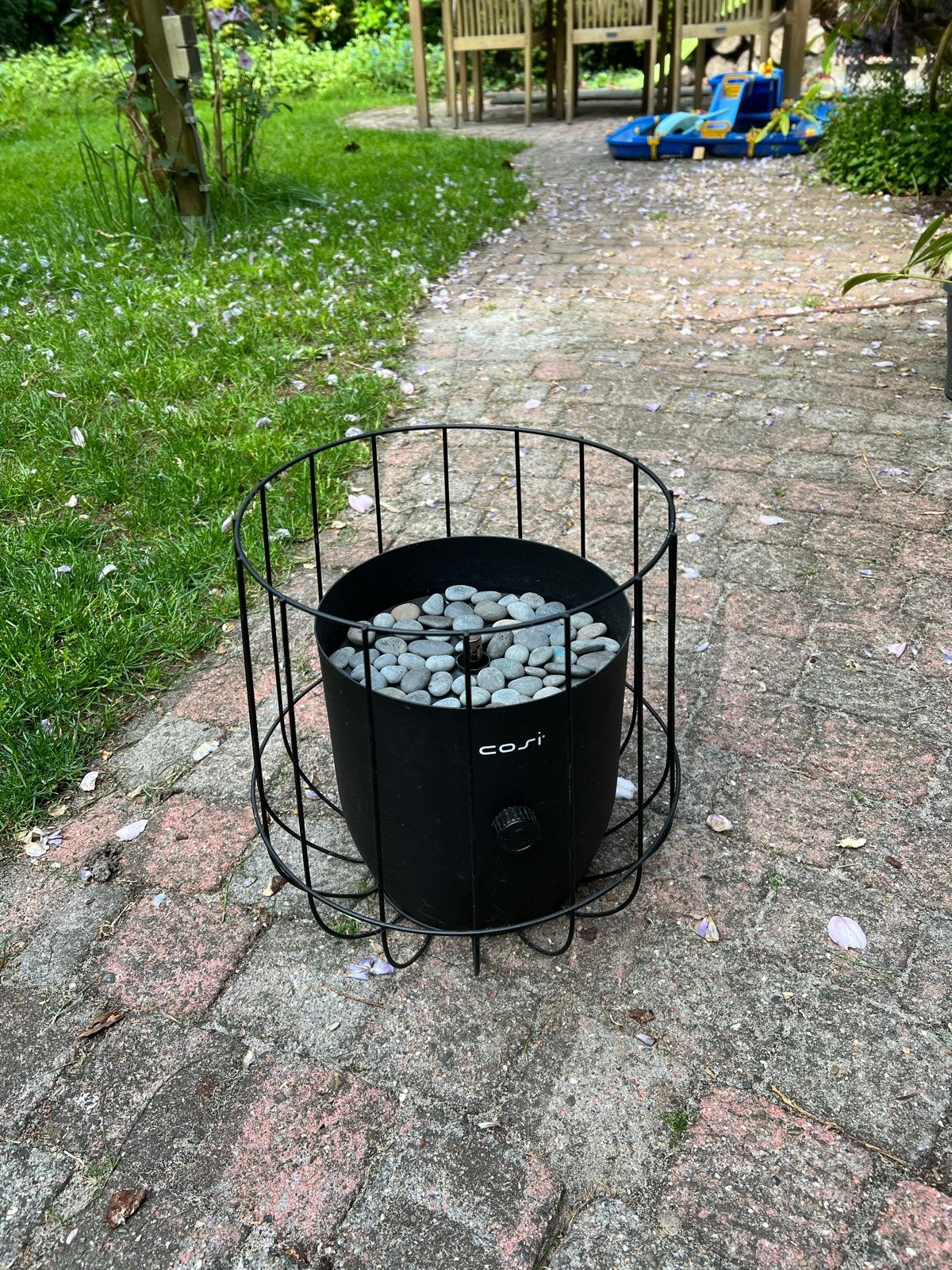 Cosi vuurkorf / vuurton met gasbrander en stenen, Tuin en Terras, Vuurkorven, Ophalen, Zo goed als nieuw, Vuurkorf