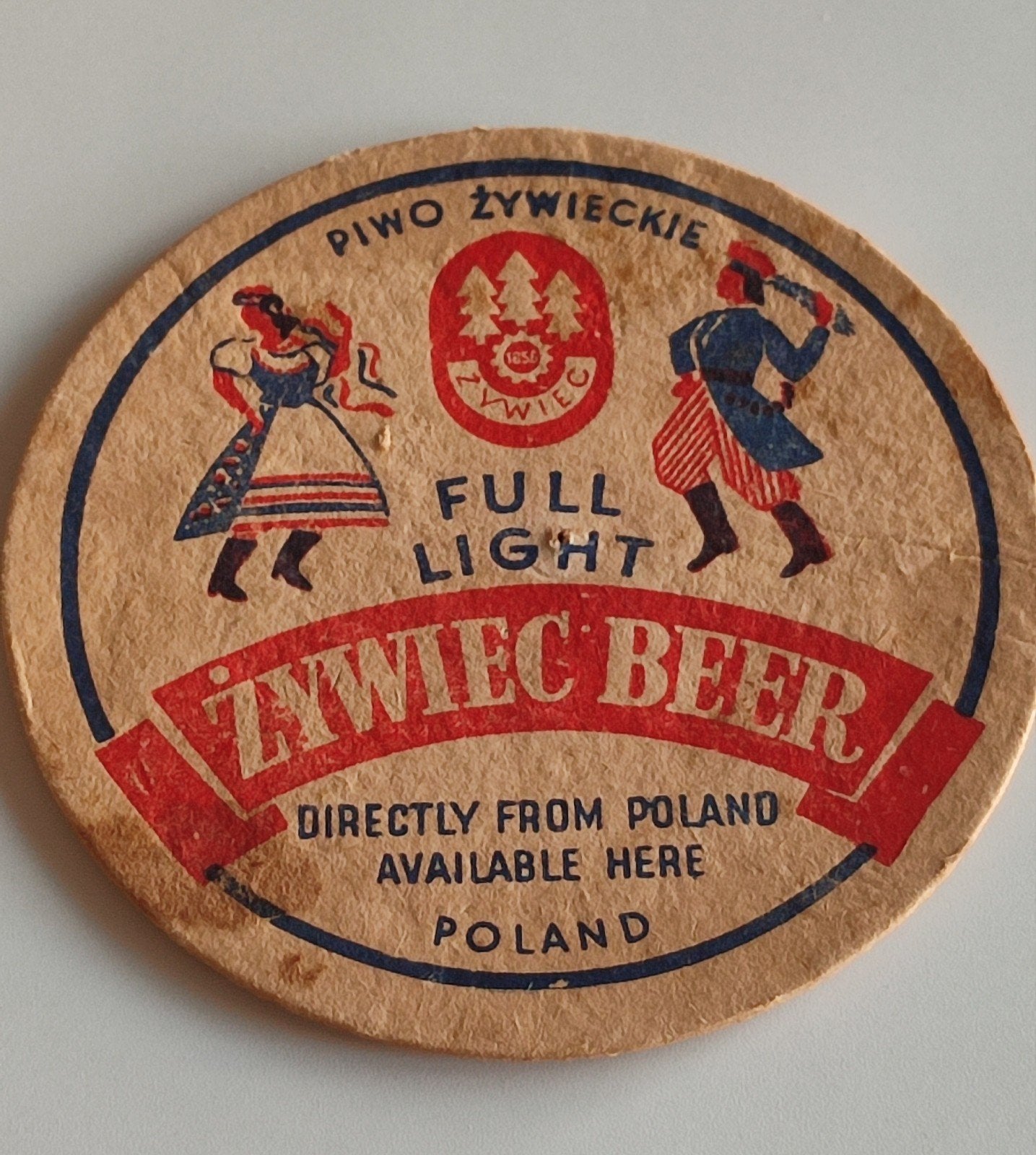 Żywiec Pools Bierviltje - Vintage Poolse Biercoaster, Verzamelen, Ophalen of Verzenden, Gebruikt