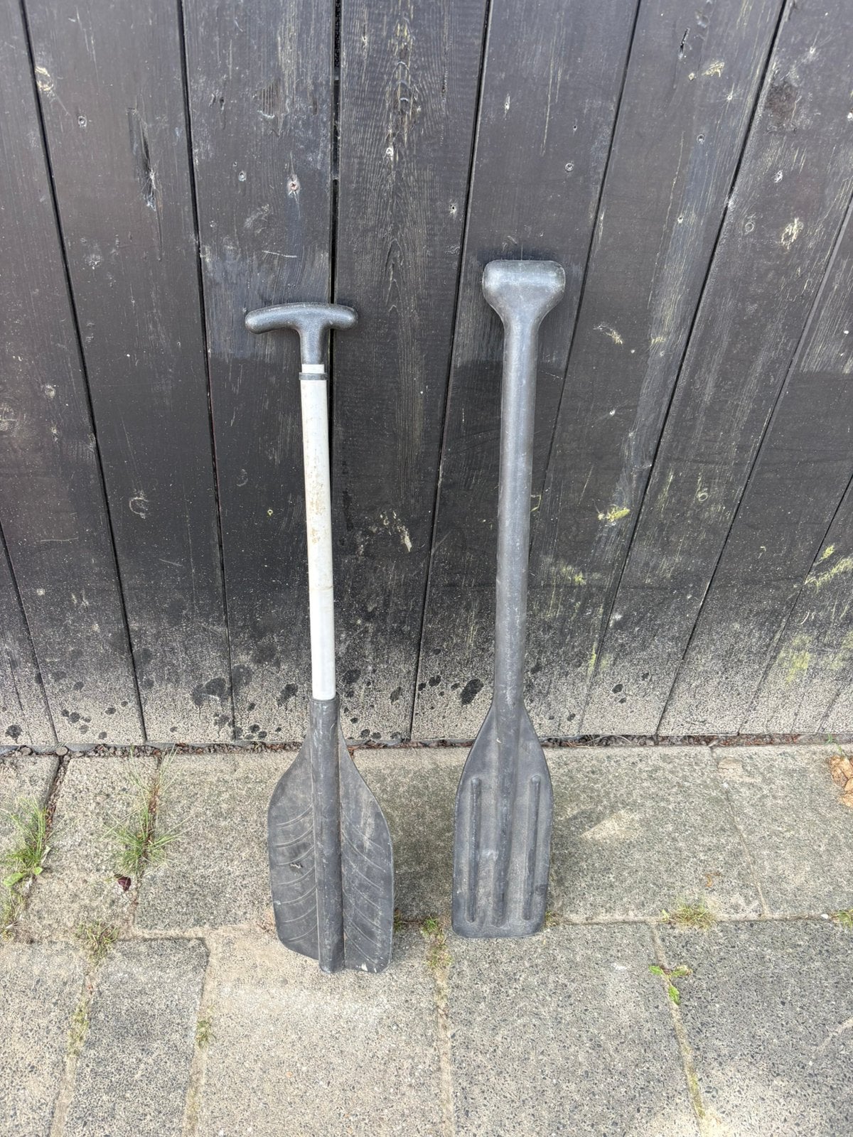 Pedel pedeles roeispanen spaan klein boot motorboot., Ophalen, Gebruikt