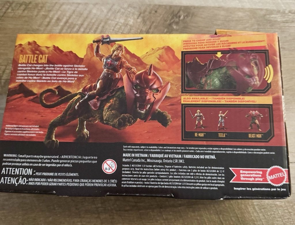 Mattel MOTU Electronic Battle Cat Action Figure (Nieuw), Ophalen of Verzenden, Nieuw