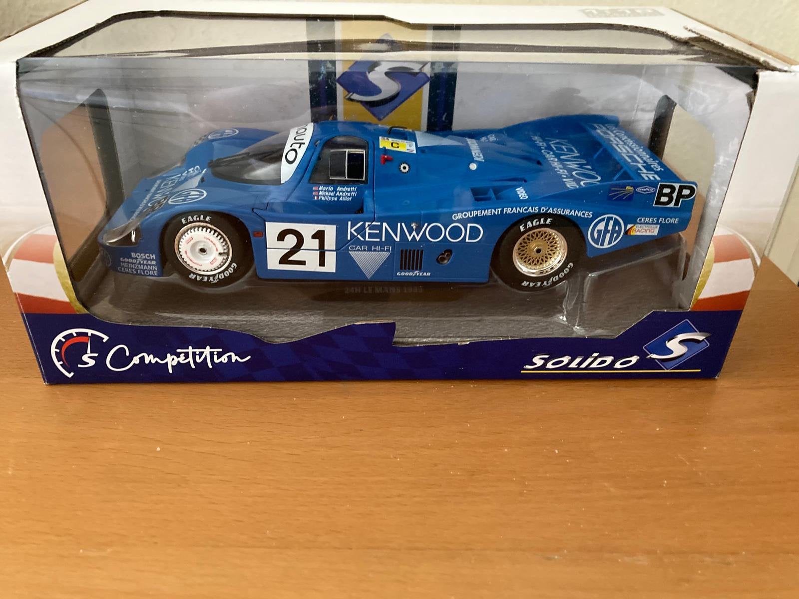 Solido Porsche 956 LH 24H Le Mans 1:18, Ophalen of Verzenden, Zo goed als nieuw, Auto, Solido